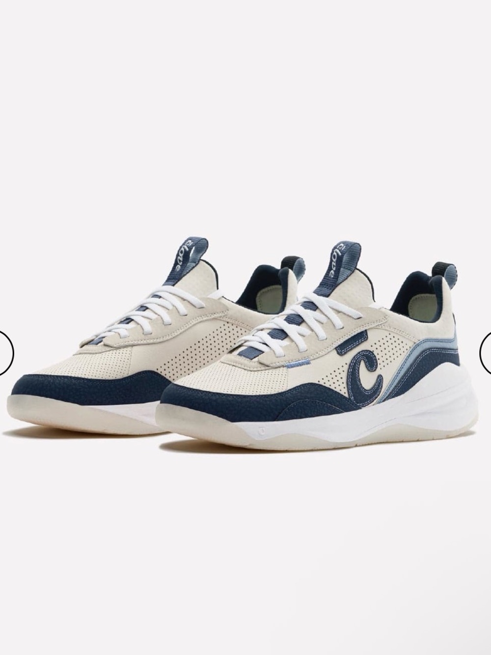 Clove Women's Strada Sneaker in Sand / Navy / White, Size 7, All Day Comfort